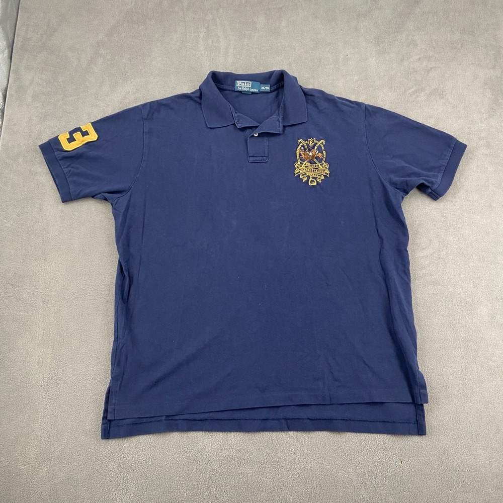 VTG Polo Ralph‎ Lauren International Challenge Cup Polo Shirt Sz XL Pony Logo